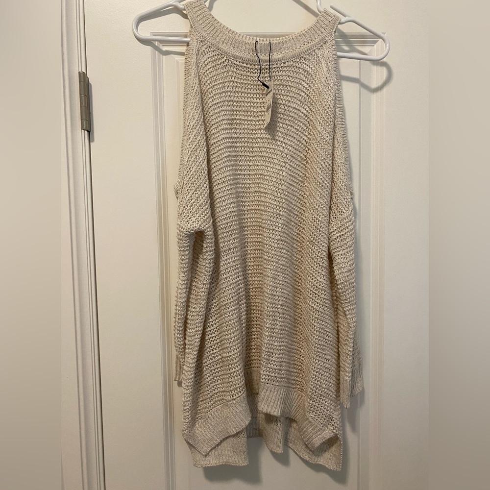 Express open shoulder sweater, size M, NWT, never worn